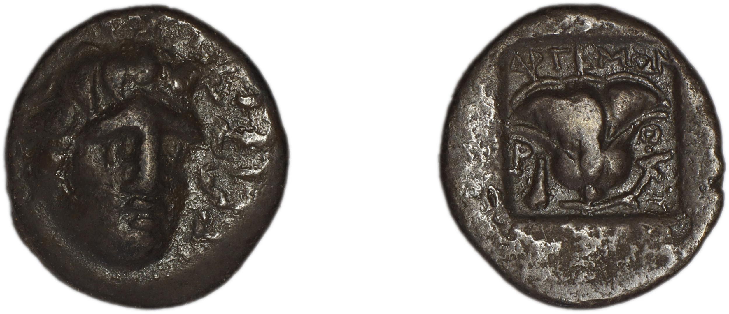 Rhodes Jenkins 1989 Group B hemidrachms, аверс, bm