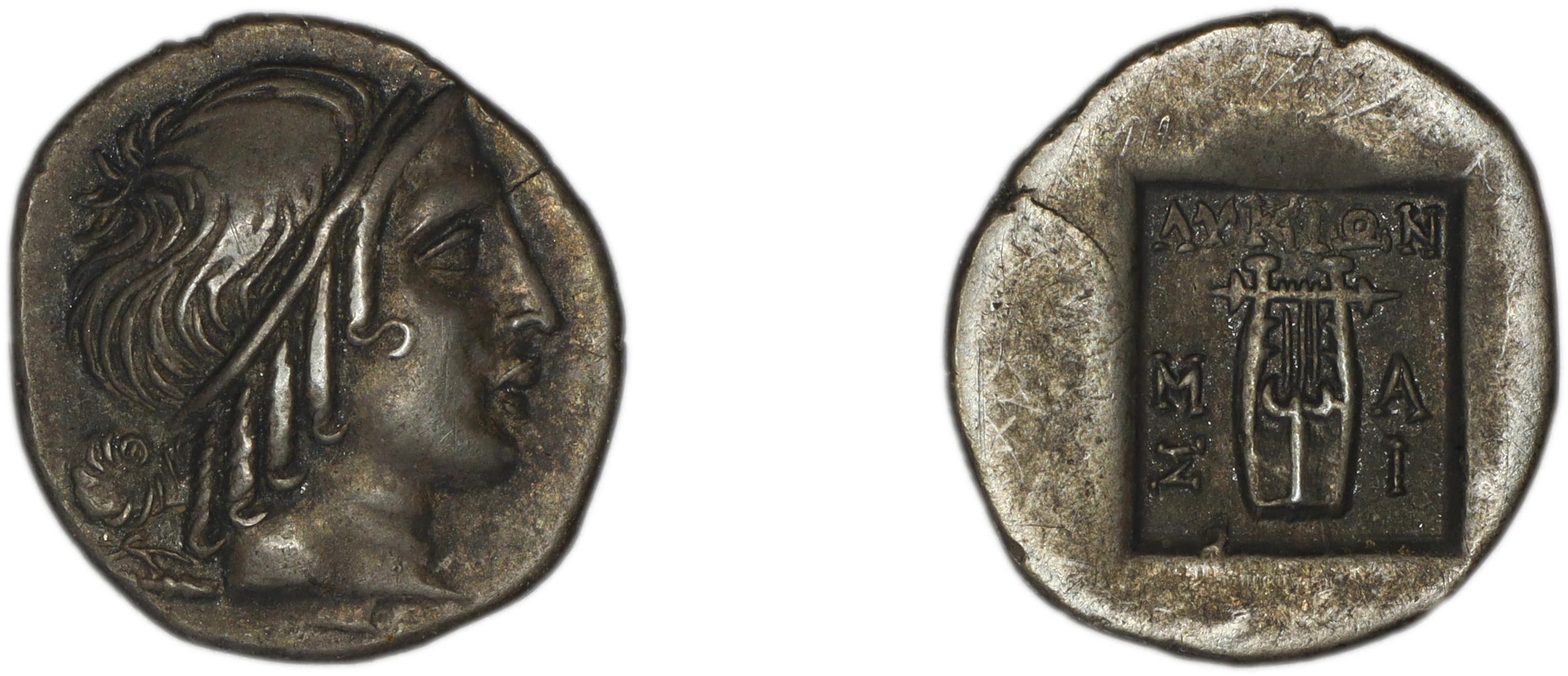 Lycian League Masicytes Troxell 1982 4.103, аверс, bm
