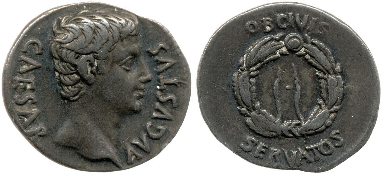 RIC I (second edition) Augustus 75A, аверс, bm