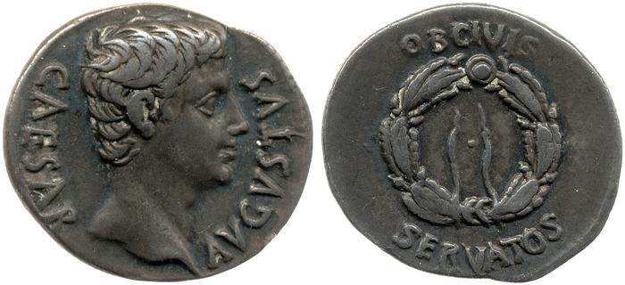 RIC I (second edition) Augustus 75A, реверс, bm