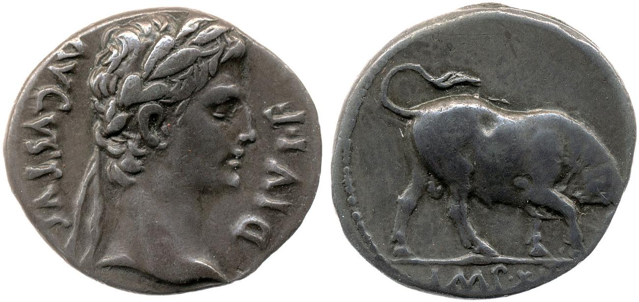 RIC I (second edition) Augustus 187A, аверс, bm