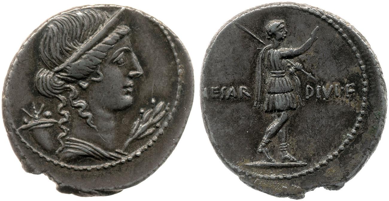 RIC I (second edition) Augustus 253, аверс, bm