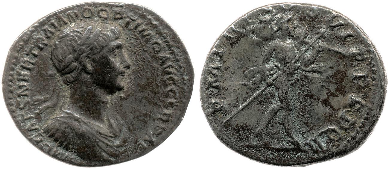RIC II Trajan 338, аверс, bm