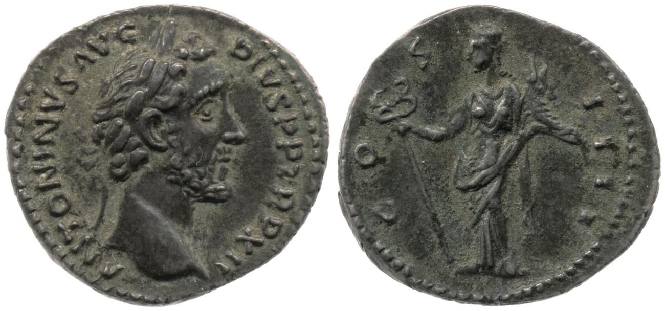 RIC III Antoninus Pius 178, аверс, bm
