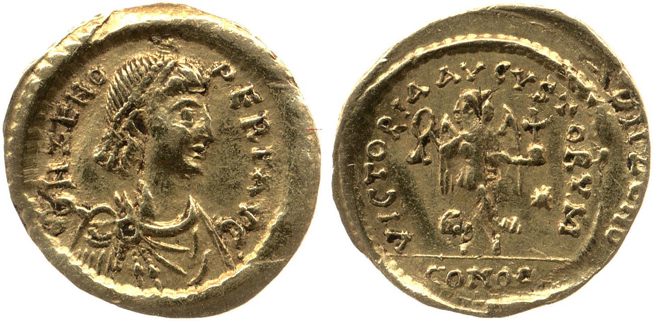 RIC X Zeno (East) 914, аверс, bm