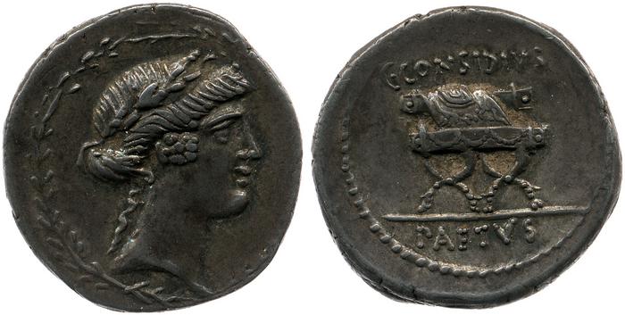 RRC 465/1a, реверс, bm