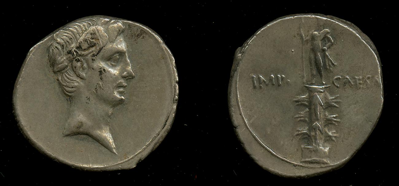 RIC I (second edition) Augustus 271, аверс, bm