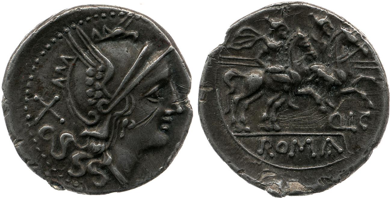 RRC 125/1, obverse, bm