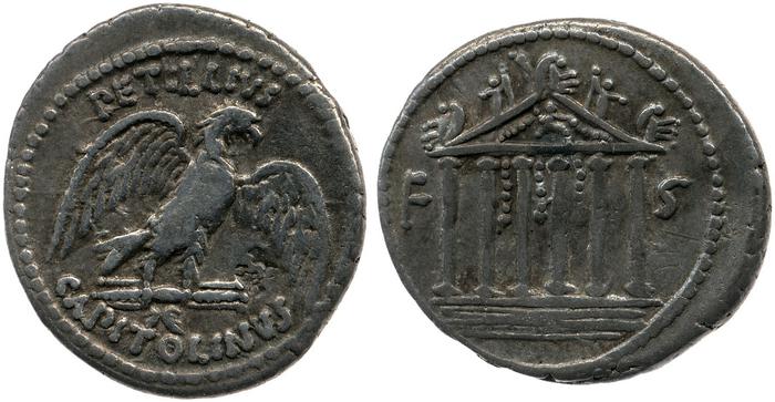 RRC 487/2c, реверс, bm