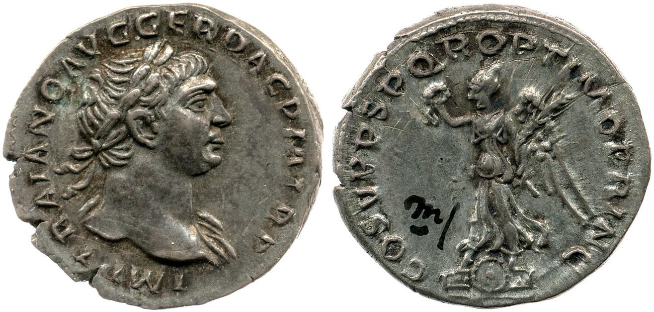 RIC II Trajan 129, аверс, bm