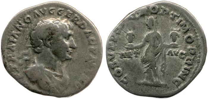 RIC II Trajan 91, реверс, bm