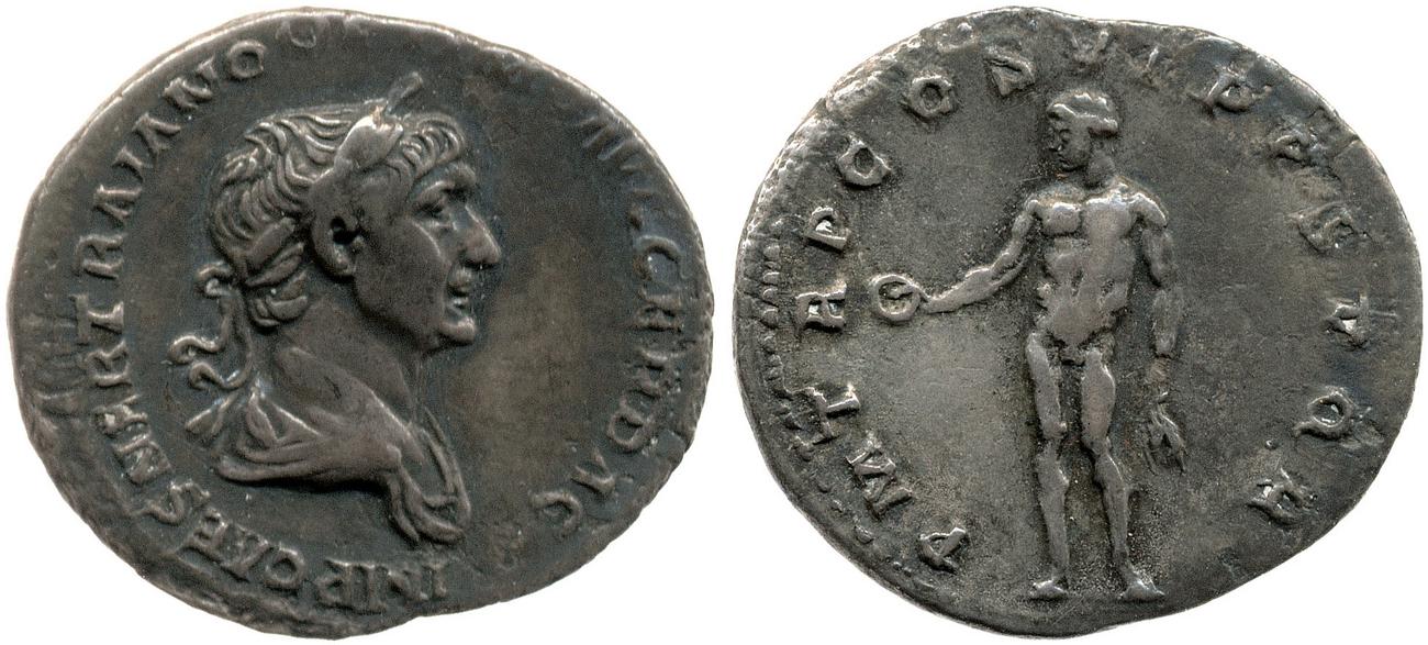 RIC II Trajan 347, аверс, bm