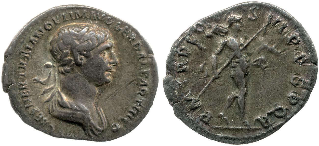 RIC II Trajan 340, аверс, bm