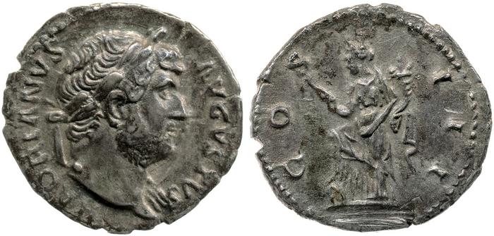 RIC II, Part 3 (second edition) Hadrian 845, реверс, bm