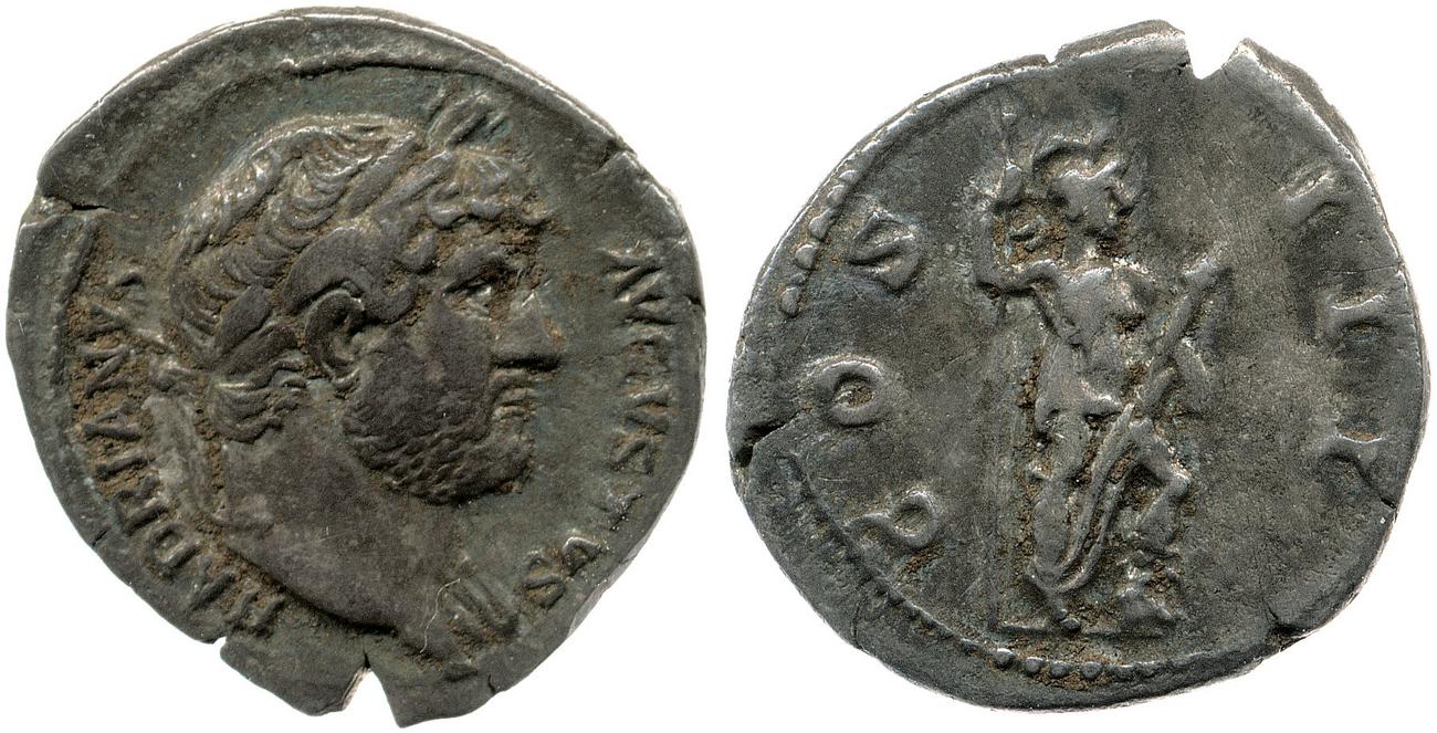 RIC II, Part 3 (second edition) Hadrian 851, аверс, bm