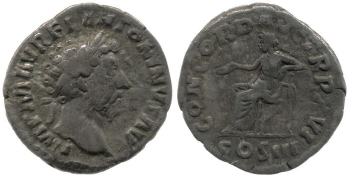 реверс RIC III Marcus Aurelius 37