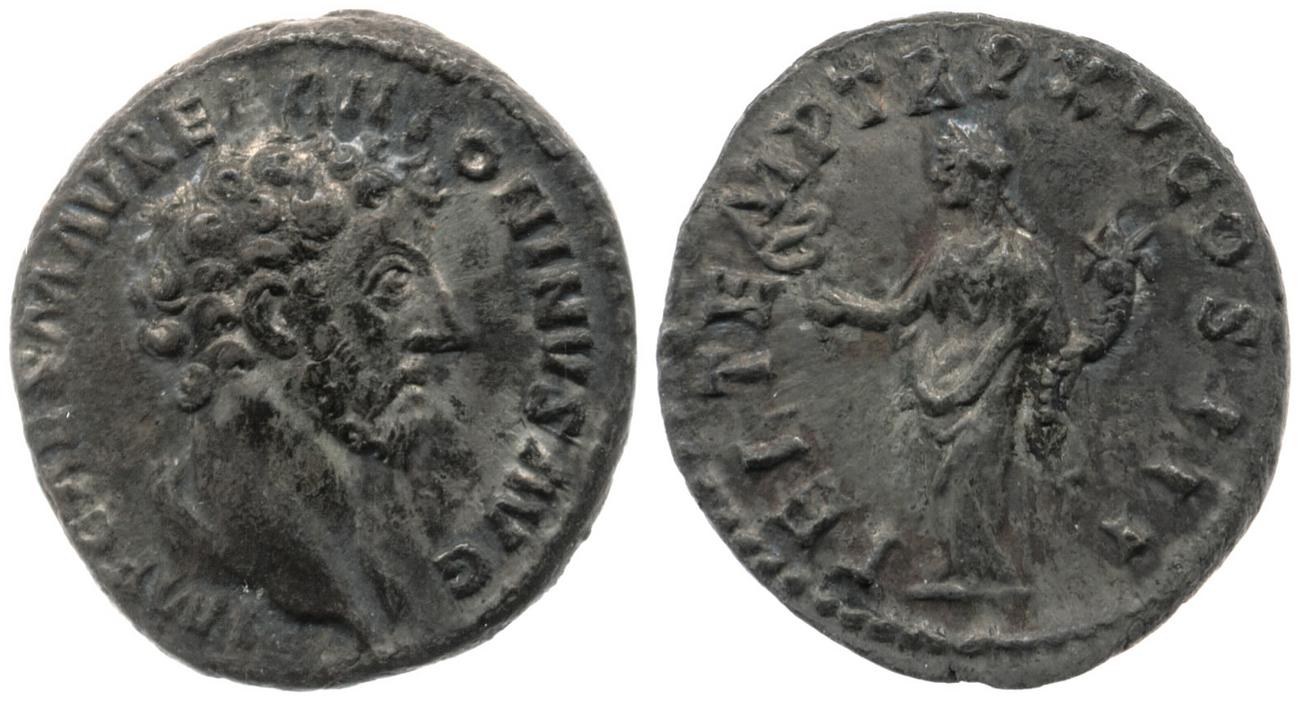 аверс RIC III Marcus Aurelius 12