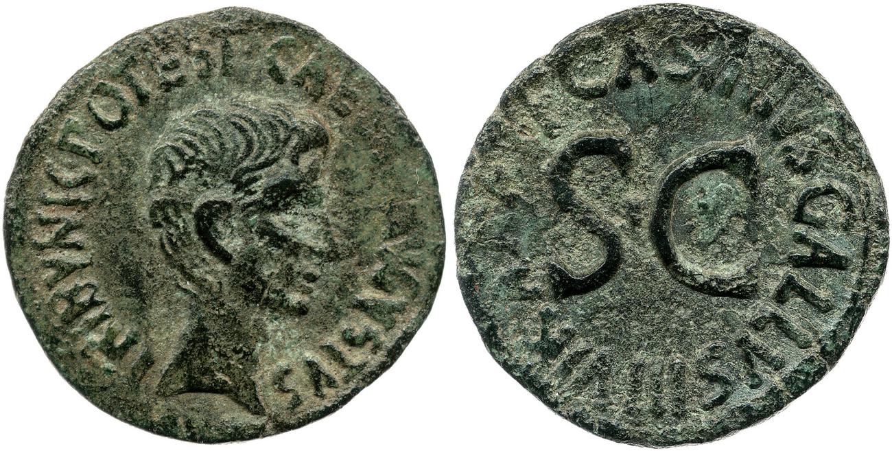 RIC I (second edition) Augustus 373, аверс, bm