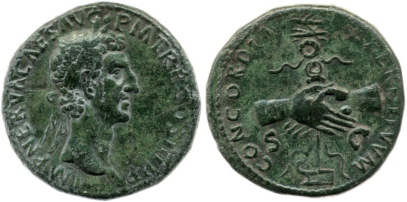 RIC II Nerva 80, аверс, bm