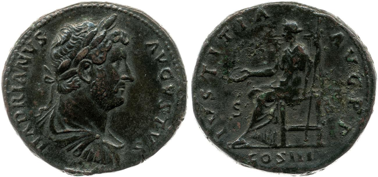 аверс RIC II, Part 3 (second edition) Hadrian 1158