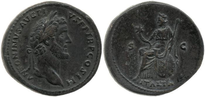 реверс RIC III Antoninus Pius 746A