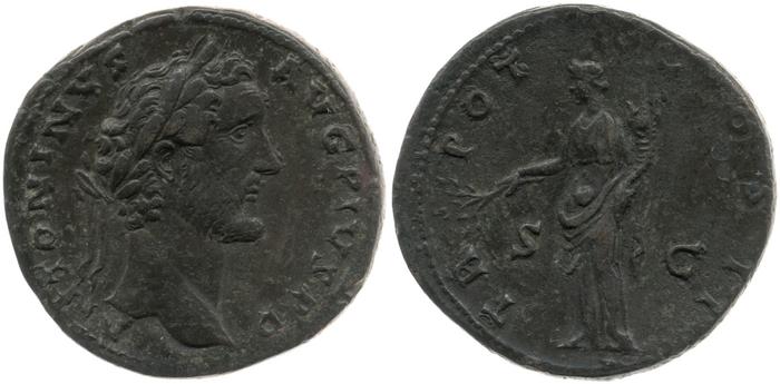 RIC III Antoninus Pius 549, реверс, bm