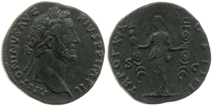 реверс RIC III Antoninus Pius 943A
