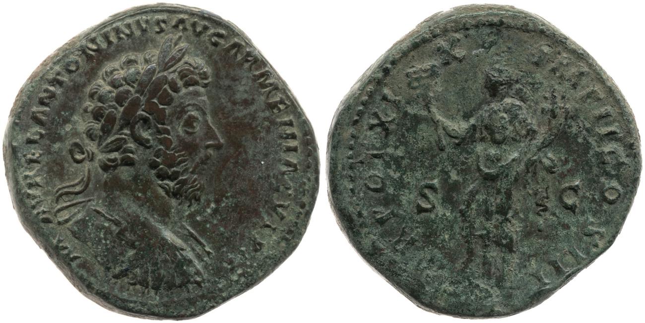 RIC III Marcus Aurelius 902, аверс, bm