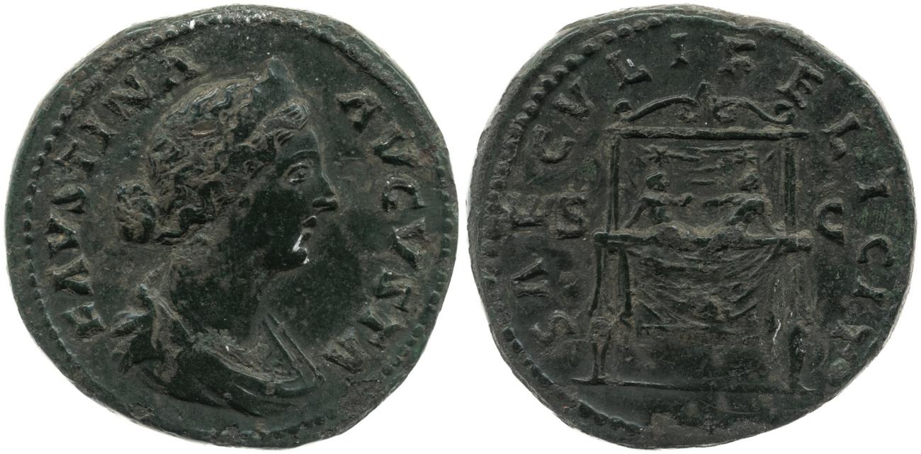аверс RIC III Marcus Aurelius 1665