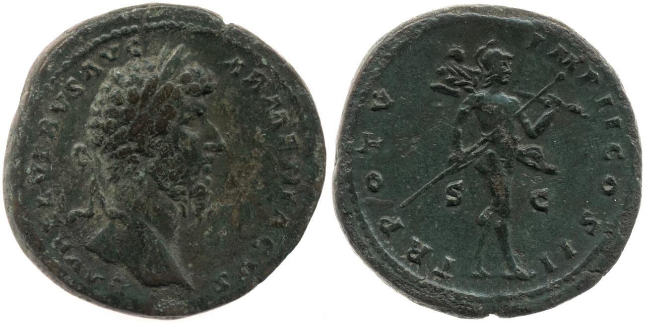 RIC III Marcus Aurelius 1420, аверс, bm