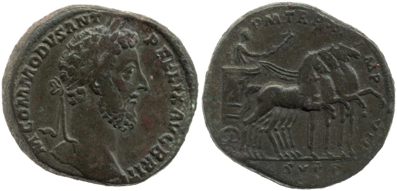 RIC III Commodus 464, аверс, bm
