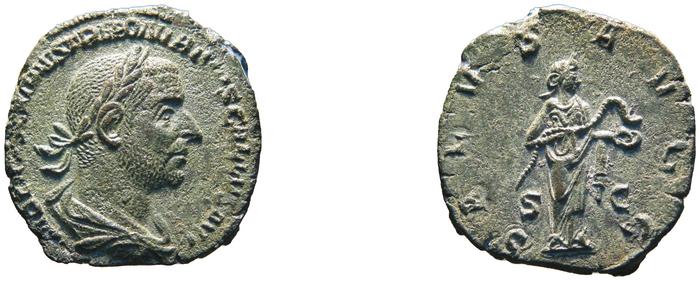 RIC IV Trebonianus Gallus 121A, реверс, bm