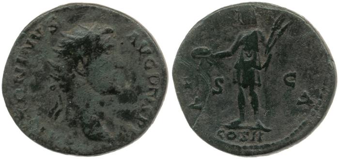 реверс RIC III Antoninus Pius 595