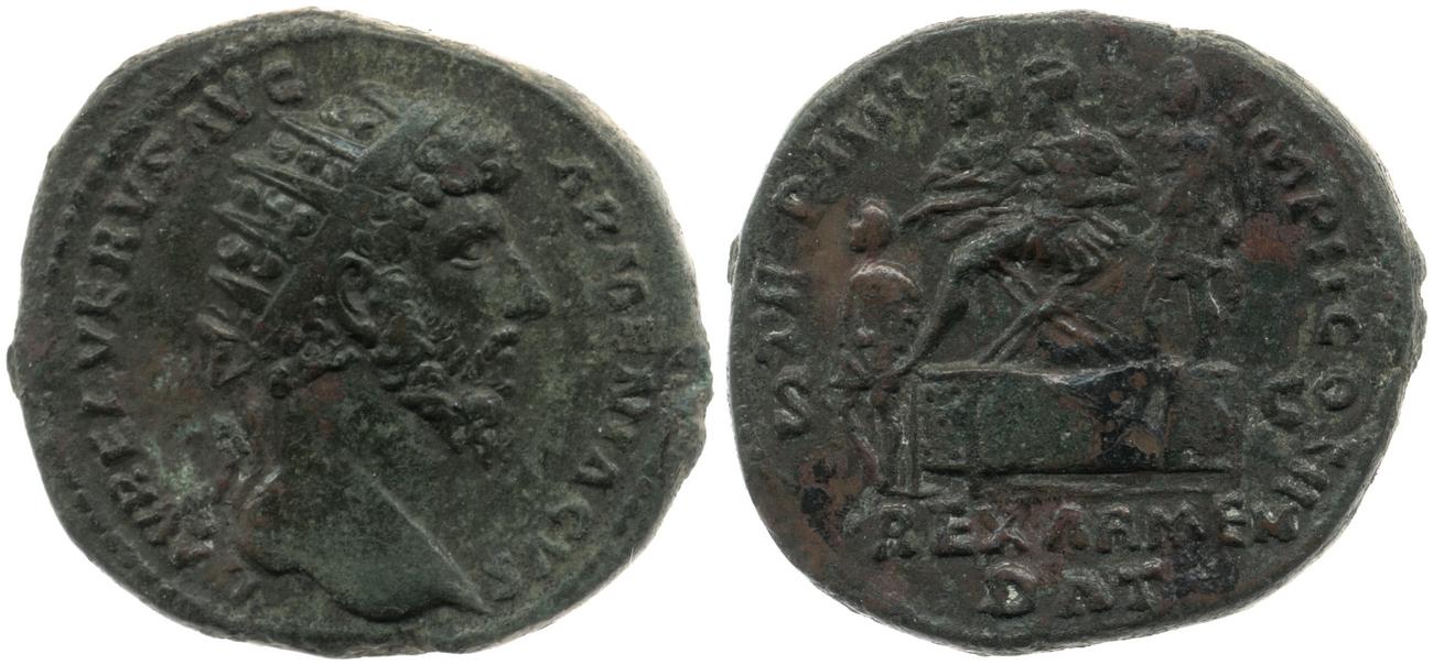 RIC III Marcus Aurelius 1373, аверс, bm