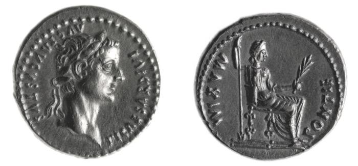 RIC I (second edition) Tiberius 27, реверс, bm