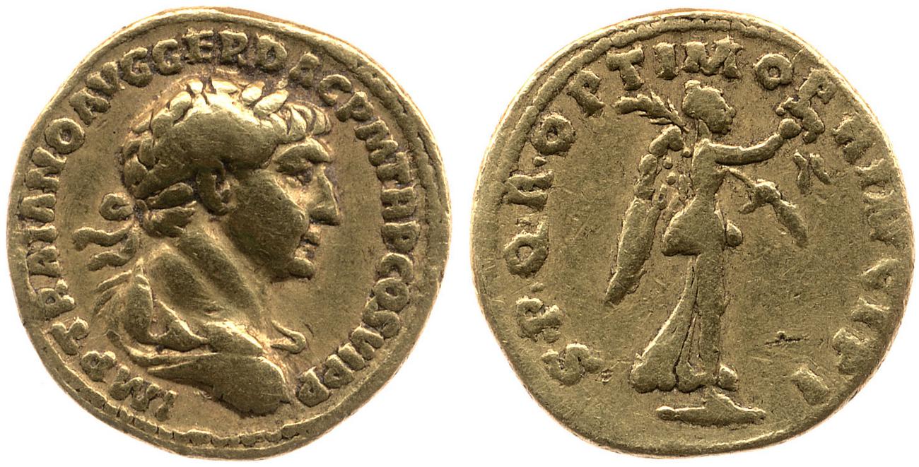 RIC II Trajan 281, аверс, bm