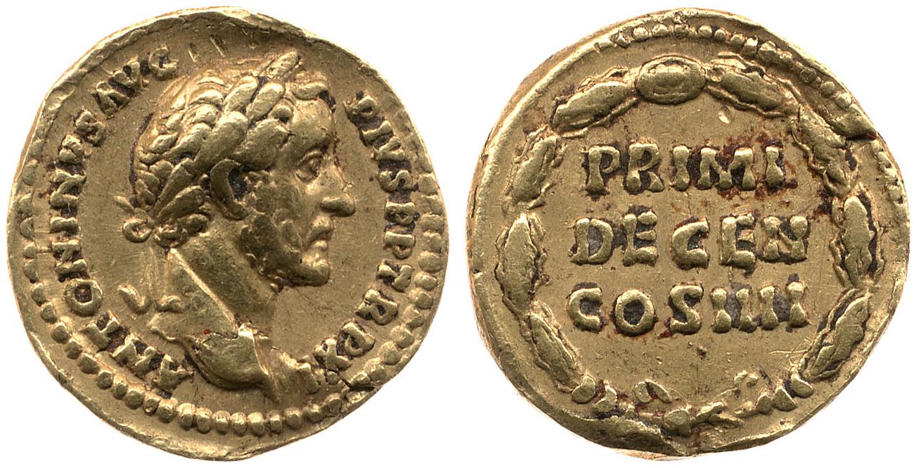 RIC III Antoninus Pius 171a, аверс, bm