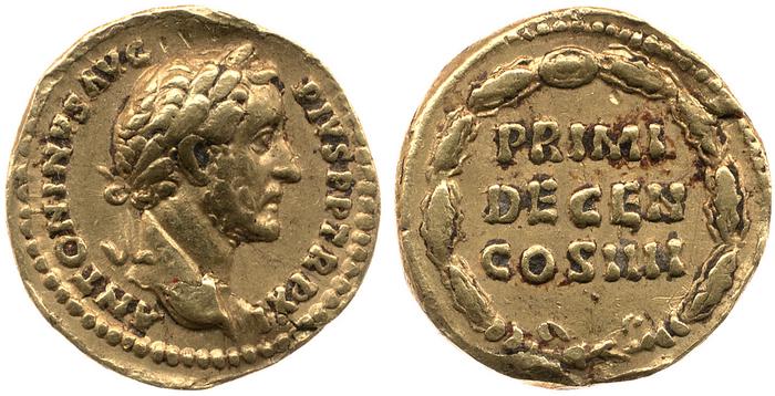 RIC III Antoninus Pius 171a, реверс, bm