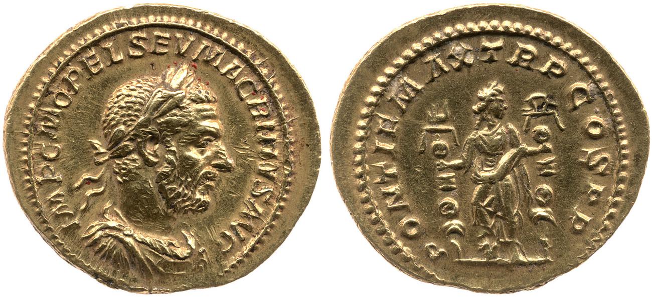 аверс RIC IV Macrinus 22