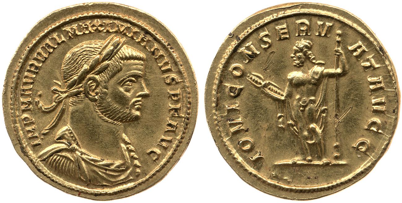 аверс RIC V Diocletian 492