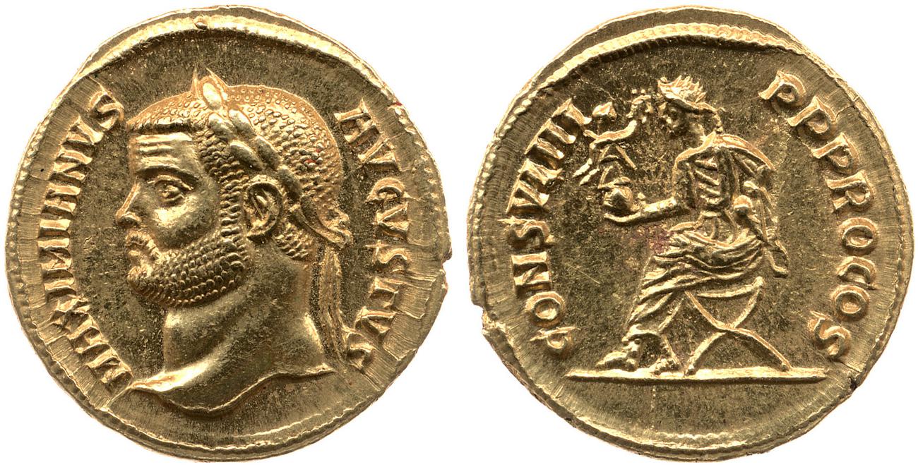 аверс RIC V Diocletian 597