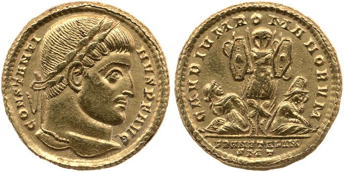 реверс RIC VII Ticinum 28