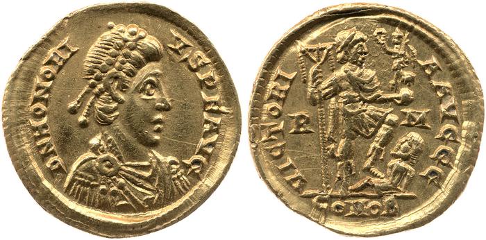 реверс RIC X Honorius 1252