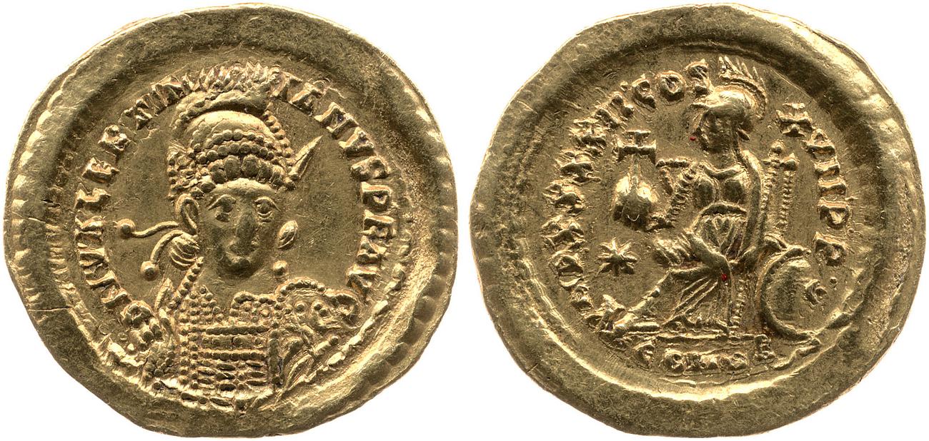 аверс RIC X Theodosius II (East) 302