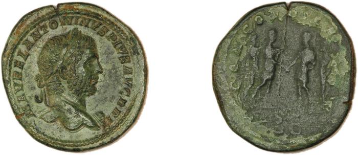 реверс RIC IV Caracalla 508C