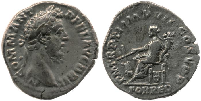 RIC III Commodus 131, реверс, bm