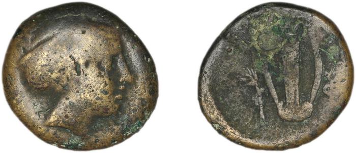 Mytilene Babelon 1910 2252, реверс, bm