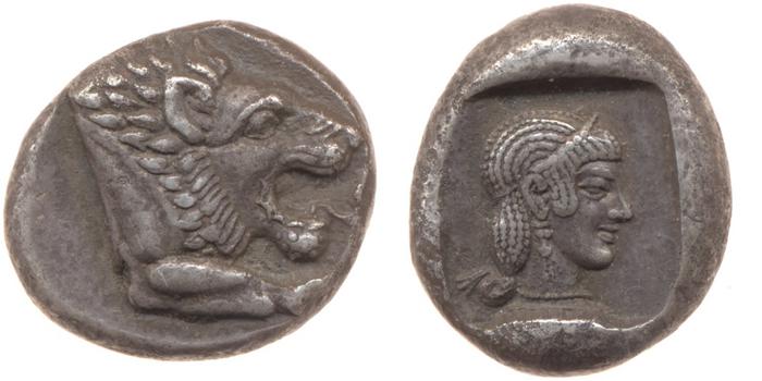 Cnidus Cahn 1970 Series IV, реверс, bm