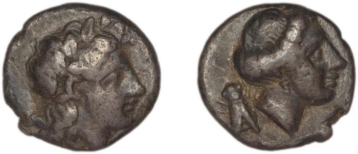 Mytilene Babelon 1910 2237-8, реверс, bm