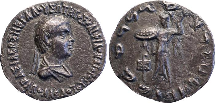 Apollodotus II of Bactria obv
